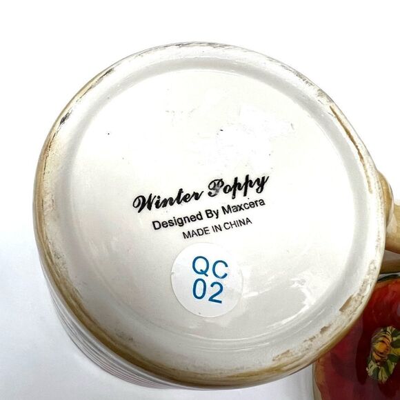 - Maxcera “ Winter Poppy” large mug set - Picture 5 of 5